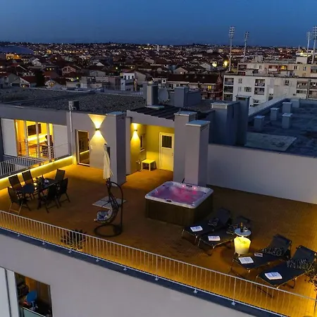 Lägenhet Sunset Penthouse With Spectacular View And Jacuzzi Zadar