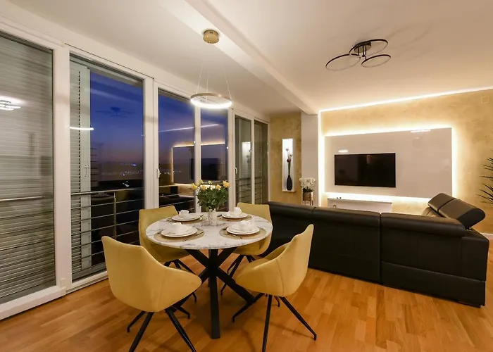 شقة Sunset Penthouse With Spectacular View And Jacuzzi زادار